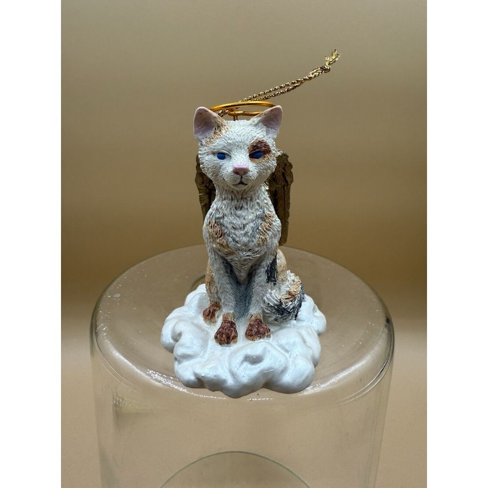 Vintage Winged Cat‎ Angel Christmas Ornament Decoration